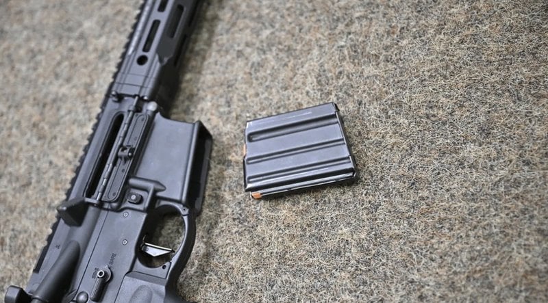 Automatkarbin Armalite Rifle, AR15. Foto: Mikael Fritzon/TT